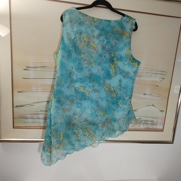 Mlle Gabrielle Asymmetrical Top Size 2X - Picture 6 of 8
